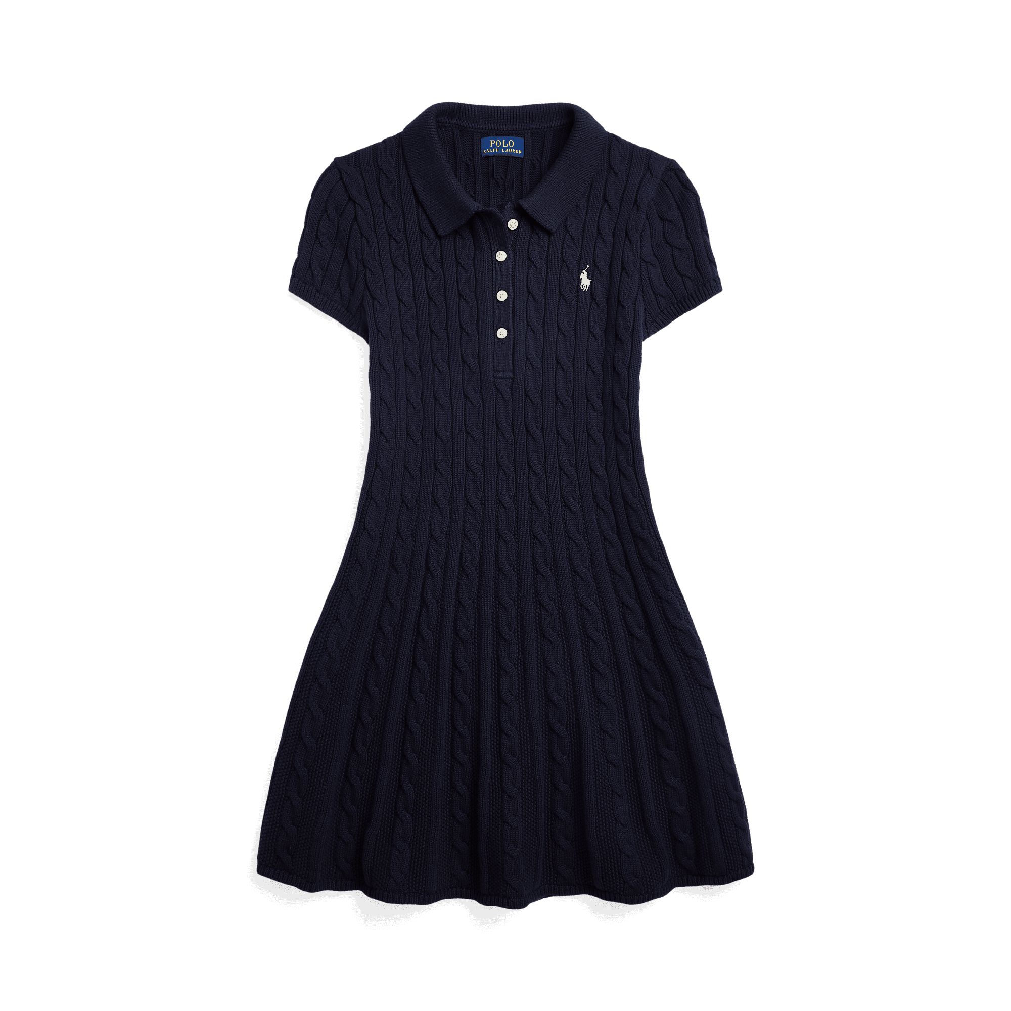 Cable Knit Polo Dress product image