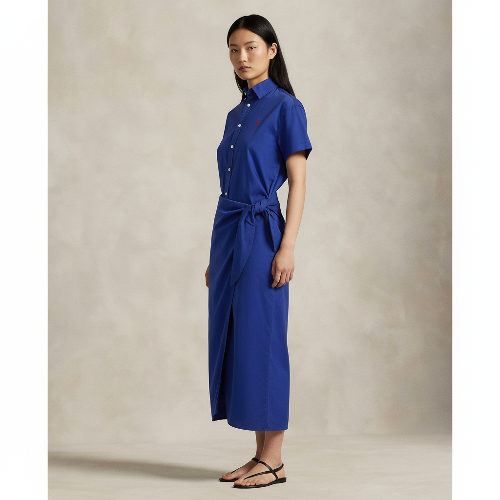 Wrap Shirt Dress generated output