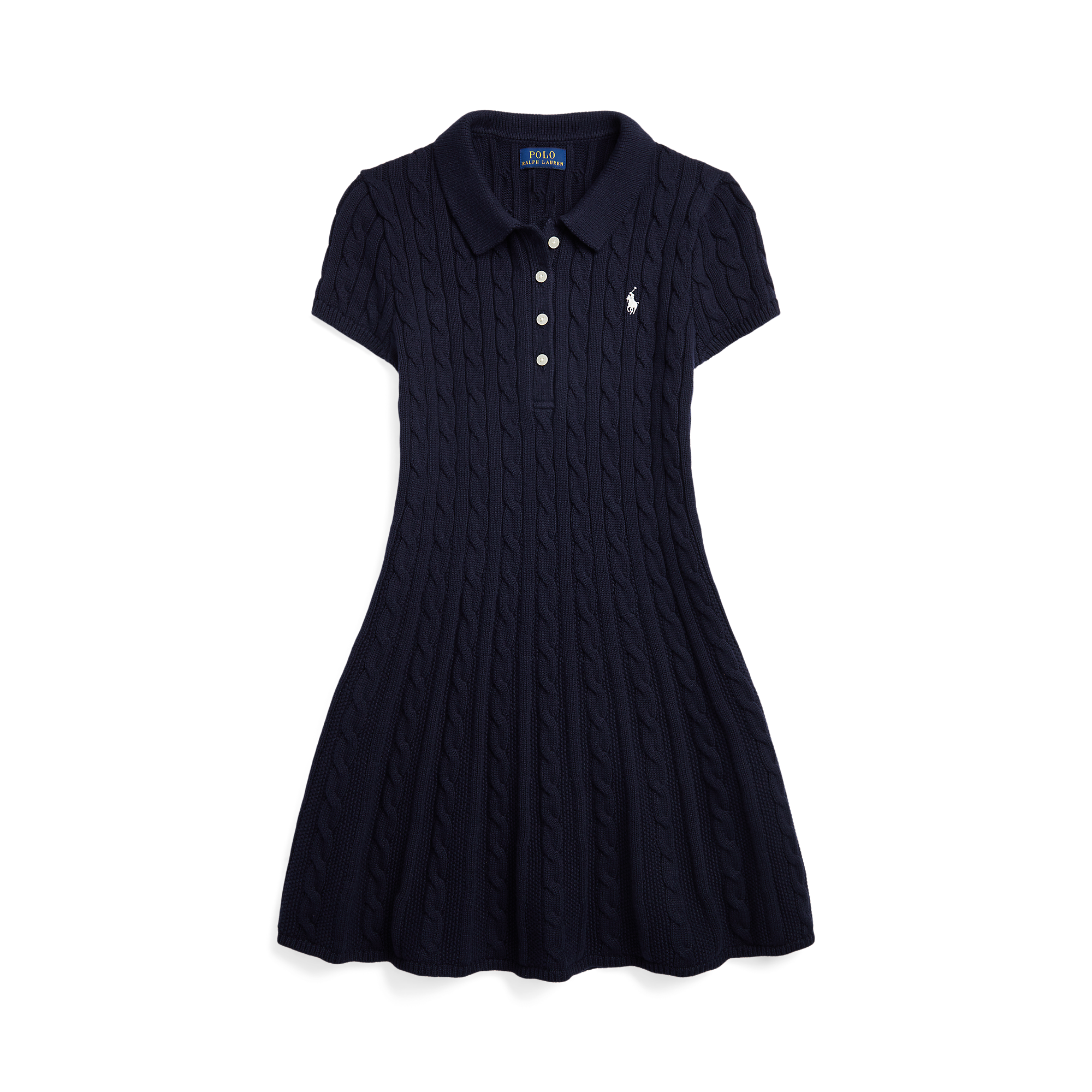Cable Knit Polo Dress product image